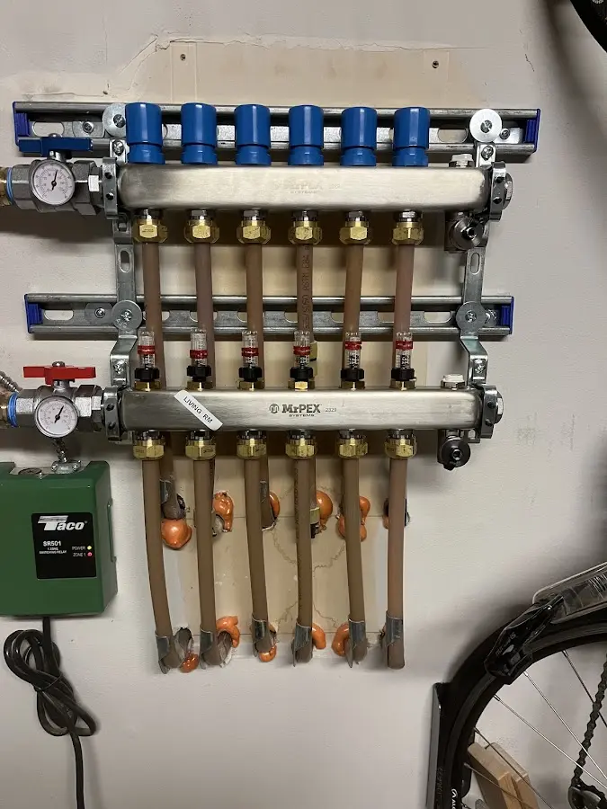 Plumber performing Gas Leak Detection at a residential property in Chesterfield